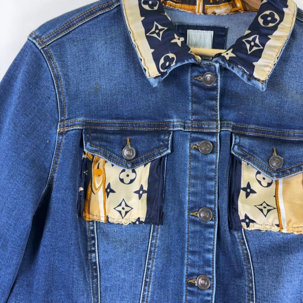 Custom Denim Couture Jacket , Jacket Featuring Mo… - image 3